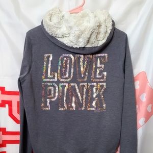 PINK Victoria's Secret RARE Fur Bling Jacket 💖